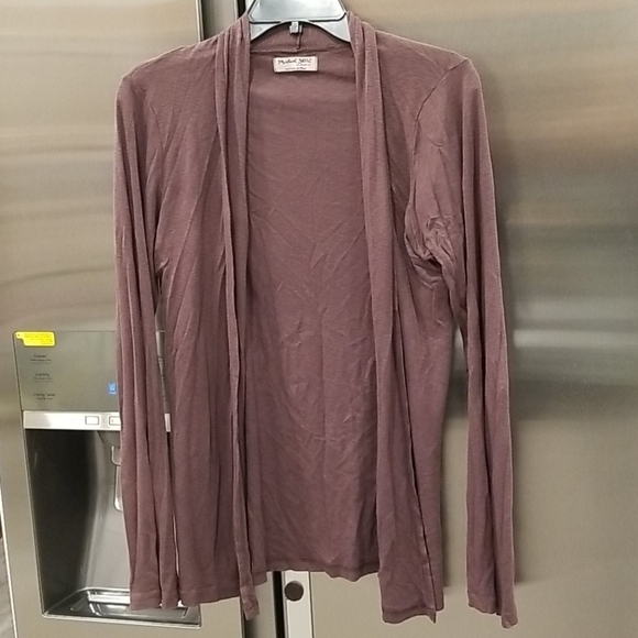 💕MICHAEL STARS💕 Long Sleeve Open Shawl Cardigan - Picture 1 of 4